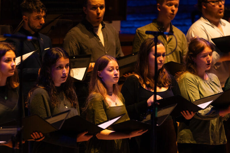 Chamber Choir musicians performing